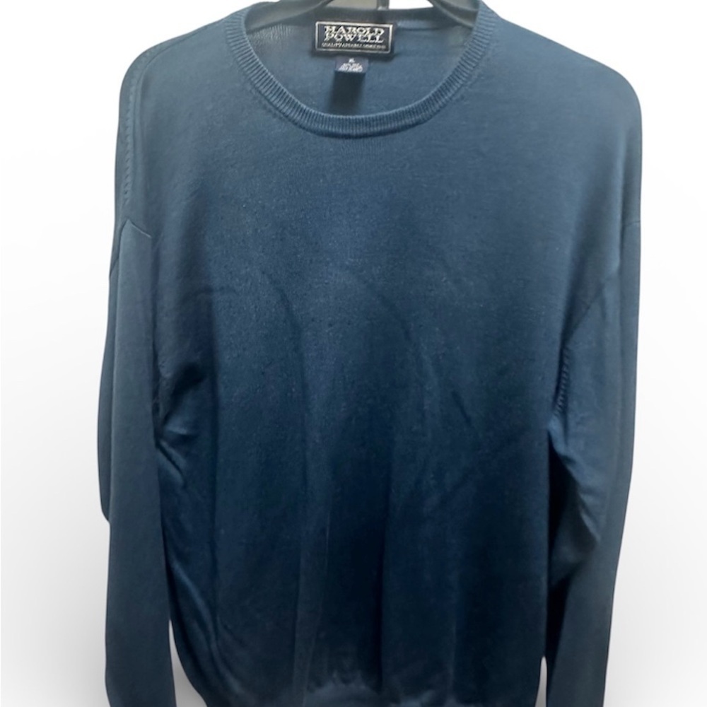 Harold Powell Men's Navy Crewneck Sweater XL